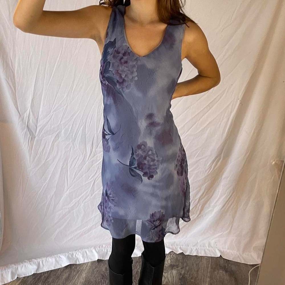Vintage midi mesh floral dress all that jazz
